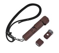 Flymile Pocket 3 Silicone Cover & Lanyard Strap, Protective Case for DJI Osmo/Xtra Muse Accessories(Brown)