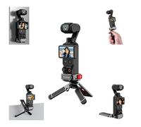 Flymile Pocket 4/3 Magnetic Mini Tripod Mount, Metal Cage Clamp Frame with Mantis Hook Stand, Cold Shoe＆ 1/4" Screw for DJI Osmo, 180° Adjustable Expansion Adapter Holder for Xtra Muse Accessories