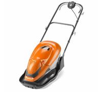 Flymo EasiGlide 360V Hover Collect Lawn Mower - 1800 W Motor, 36 cm Cutting Width, 26 Litre Grass Box, Folds Flat, 10 m Cable Length, Orange and Grey