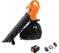 Flymo 18V EasiBlowVac KIT 4.0 Leaf Blower and Vacuum - Orange, Orange
