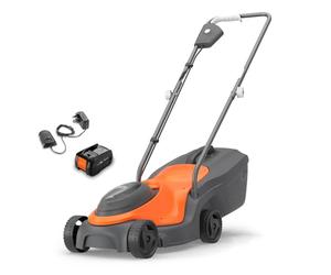 Flymo 18V SimpliMow 300 4.0Ah Battery Cordless Lawnmower with Battery and Charger, Cuts up to 150m², Close to Edge Cutting, Lightweight, Easy to Empty