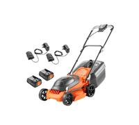 Flymo 36V EasiStore 340R Cordless Lawnmower - Without Power For All Battery and Charger, 34cm Cutting Width, Striped Lawn Finish, Close Edge Cutting, 35L Grass Box, Lightweight