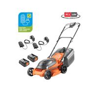 Flymo EASISTORE 380R P4A 36v Cordless Rotary Lawnmower 380mm 2 x 2ah Li-ion Charger