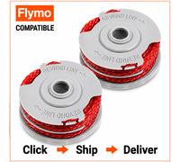 FLYMO Contour 500E (CTE25) 2 x Twin Line & Spool for Trimmer Strimmer FAST POST