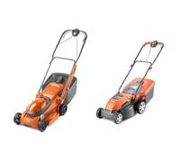 Flymo EasiMow 380R Electric Rotary Lawn Mower - 38 cm Cutting Width, 45 Litre Grass Box, Close & Speedi-Mo 360C Electric Wheeled Lawn Mower, 1500 W, Cutting Width 36 cm, Orange/black