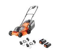 FLYMO EasiStore 340R Cordless Rotary Lawn Mower - Black & Orange, Black,Orange