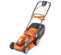 Flymo EasiStore 340R Electric Rotary Lawn Mower - 34 cm Cutting Width, 35 Litre Grass Box, Close Edge Cutting, Rear Roller, Central Height Adjust , S
