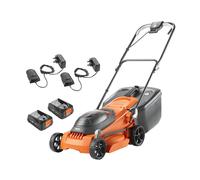 Flymo EasiStore 380R 36V 38cm Rotary Lawnmower with 2x 2.6Ah Batteries