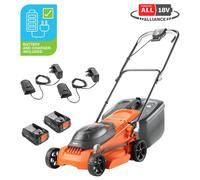 Flymo EASISTORE 380R P4A 36v Cordless Rotary Lawnmower 380mm 2 x 2ah Li-ion Charger