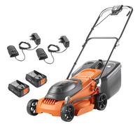 Flymo EASISTORE 380R P4A 36v Cordless Rotary Lawnmower 380mm 2 x 2ah Li-ion Charger