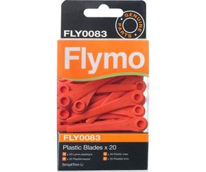Flymo Fly083 Genuine Plastic Blade For Simplitrim Li Grass Trimmers Qty 20 Blade