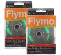 Flymo Genuine Contour 600HD Strimmer 2.0mm Double Auto Spool & Line (Pack of 2, FLY061)