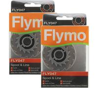 Flymo Genuine Contour Power Plus Cordless Strimmer Spool & Line (Pack of 2, FLY047)
