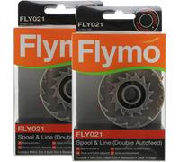 Flymo Genuine Power Trim 500 700 Strimmer Spool & Line Double Autofeed (Pack of 2, FLY021)