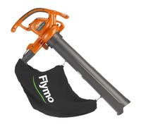 Flymo PowerVac 2700 Electric Garden Blower & Vacuum | 3-in-1 Powerful Leaf Blower, Vacuum & Mulcher | 2700W, Orange