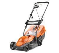 Flymo SimpliMow 320V Wheeled Electric Lawnmower - 1300 W Motor, 32 cm Cutting Width, 30 Litre Grass Box, Soft Grip Handles, Orange and Grey