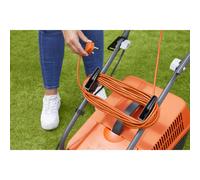 Flymo SimpliMow 320V Wheeled Electric Lawnmower - 1300 W Motor, 32 cm Cutting Width, 30 Litre Grass Box, Soft Grip Handles, Orange and Grey