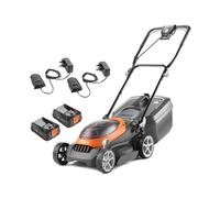 Flymo UltraStore 340R 34cm 36V Electric Rotary Lawnmower with 2 x 2.5Ah batteries