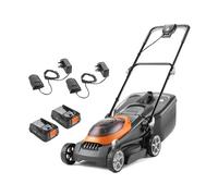 Flymo UltraStore 380R 36V 38cm Electric Rotary Lawnmower with 2x 2.5Ah batteries