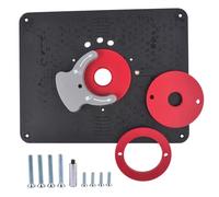 Flynsu PRS4036 Router Table Insert Plate Kit with Level-Loc Rings Replacement for Bosch 1617 Porter-Cable 690 890