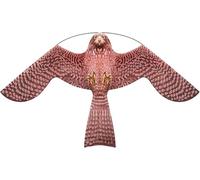 flyonte Birds Scaring Hawk Flying Kite Professional Pigeon Scarer only Kite(Brown-Pink)