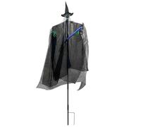 flyonte Scarecrow Screaming Ghost Halloween Scary Ghost of Death Ghost Flying Halloween Decoration Gardenscarecrow for GardenTo Scare Birds (BLACK)