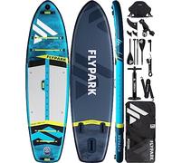 Flypark 10'8/11'x35'' Fishing&Family Stable Inflatable Paddle Boards, Extra Wide SUP Paddleboard Inflatable, 430lb Bearing, Stand Up Paddle Board, Camera Mount, Shoulder Strap