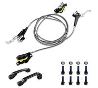 FLYPIG 4-Piston Hydraulic Disc Front & Rear Brake Kit for Surron Light Bee/Light Bee X, Talaria XXX, Talaria Sting MX3 / MX4, Segway X160 / X260, eRide Pro SS, 79Bike Falcon M