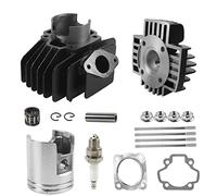 FLYPIG 60cc Big Bore Piston Gasket Kit Cylinder Head Piston Assembly for 1979-2017 Yamaha PW50 QT50 YF60S 4-Zinger YT60 Tri-Zinger