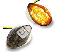 FLYPIG Flush Mount Turn Signals Amber Smoke LED Indicator Blinker Motorcycle Turn Signals For Honda CBR600RR CBR1000RR CBR 600 F4 CBR900 CBR919 CBR929 F4i- Universal 12V Motorcycle Indicators (2Pcs)