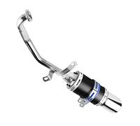 FLYPIG High Performance GY6 150cc Muffler Exhaust Pipe kit Replace for System Shorty GY6 125cc 150cc 152QMI 157QMJ ATV 4 Stroke Chinese Scooter Moped ATV Go Kart (Black)