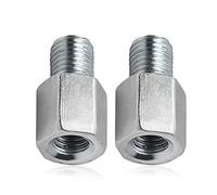 FLYPIG Universal Motorcycle rear Mirror Adapters Thread - M10 Male to M8 Female clockwise threaded for Motorcycle ATV Scooter Pit Dirt-Bike Mini-Bike (Pack of 2)
