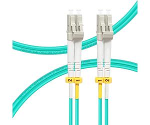 FLYPROFiber 2m/7ft OM4 LC to LC Fiber Patch Cable | Length Options: 0.5m-100m, 40GB/100GB Duplex, 50/125um Multimode Fiber Optic Cable Cord LSZH 2Meter(7ft)