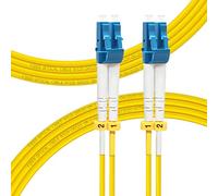 FLYPROFiber 3m/10ft OS2 LC to LC Fiber Patch Cable | Length Options: 0.2m-200m, Single Mode Duplex, 9/125um SMF Fiber Optic Cable Cord LSZH 3Meter(10ft), 4 Pack
