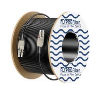 FLYPROFiber LC to LC Outdoor Armored Fiber Patch Cable, OM3 100Meter/328ft LC to LC Fiber Optic Cable Cord LSZH 10GB Multimode Duplex 50/125um, Length Options: 5m-200m, OD-5mm, LSZH-100Meter(328ft)