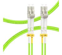 FLYPROFiber OM5 LC to LC Multimode Fiber Patch Cable 2m/7ft | 40GB/100GB, Duplex, 50/125um Fiber Optic Cables LSZH, Length Options: 0.2m-10m