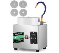 Flyrivergo 6'' Flat Lapidary Machine 2800RPM Variable Speed Lapidary Equipment Cabbing Machine, 180W Gem Stone Rock Grinding and Polishing Machine Includes Accessory Kit