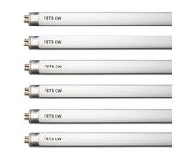 flysclean (6 Pack) F8T5/CW 4100K 12’’ Linear Fluorescent Light Bulb, 8W Cool White T5 Tube, G5 Mini Bi Pins Base Replacement for Under Cabinet Light, RV, Closet