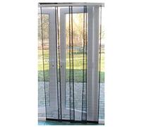 Flyscreen Queen Multi Panel Fly Screen Door Charcoal 120cm x 230cm (47 x 90.5 inch)