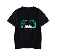 Flyself Anime T-Shirt Midoriya Lzuku Ochaco Uraraka Todoroki Shoto Cosplay Summer Tee Shirt Short Sleeve Tops for Girls and Boys