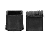 Flyshop 1-3/16" x 1-3/16", 30 x 30mm Chair Leg Caps Furniture Table Covers Thicken Bottom Floor Protectors Non-Slip Rubber Leg Tips 4 Pack, 30 x 30mm, Square, Black