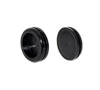 Flyshop 10 Pieces Round Synthetic Rubber Grommets, 35mm Drill Hole, Durable Cable Grommets, Firewall Grommet, Rubber Seal Washers, One-Sided, Black Hole Plugs for Wire/Machine/Pipe