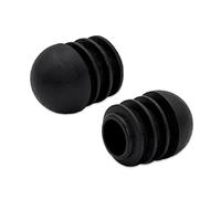 Flyshop 10PCS Round Tube Inserts, Plastic Hole Plugs, 7/8 Inch (22 mm) Black End Caps, Chair Leg Glide Furniture Floor Protection