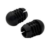 Flyshop 10PCS Round Tube Inserts, Plastic Hole Plugs, 7/8 Inch (22 mm, High Type) Black End Caps, Chair Leg Glide Furniture Floor Protection