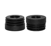 Flyshop 16 Pcs M10 Thread Round Plastic Adjustable Leveling Foot Tube Insert Table Chair Tube End Blanking Caps, Diameter 38mm, 1-1/2"