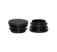 Flyshop 16PCS 35mm Round Plastic Plugs Durable Pipe Plug Tubing End Caps Hole Plugs Tube Inserts, Floor Protectors, Lamellar Plugs Chair Glide Sliders for Chair Leg & Pipe, Black