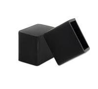 Flyshop 4 Pieces 20 x 30mm Silicone Chair Leg Caps Rectangular, Non-Slip, Protective Caps for Chair Legs, Floor Protectors, Noise Reduction, Durable Chair Socks, Black Furniture Feet Gliders