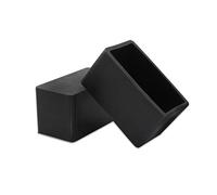 Flyshop 4Pcs Patio Chair Leg Tips Caps Anti-Scratch Non-Marking Silicone Chair Leg Floor Protectors Rectangle Furniture Table Covers 1.2" x 2.4", 30 x 60 mm