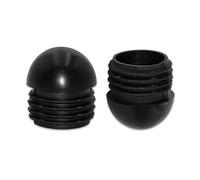 Flyshop 8PCS 38mm Round Tube Plugs with Ball Tips Durable Plastic Plugs Pipe Plug, Spherical Plastic End Caps, Floor Protectors, Tube Inserts, Lamellar Plugs, Black Hole Plugs
