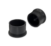 Flyshop 8Pcs Black Round Chair Leg Caps Durable Non-Slip Rubber Chair Leg Floor Protectors Furniture Table Feet Covers 2-Inches 50 mm